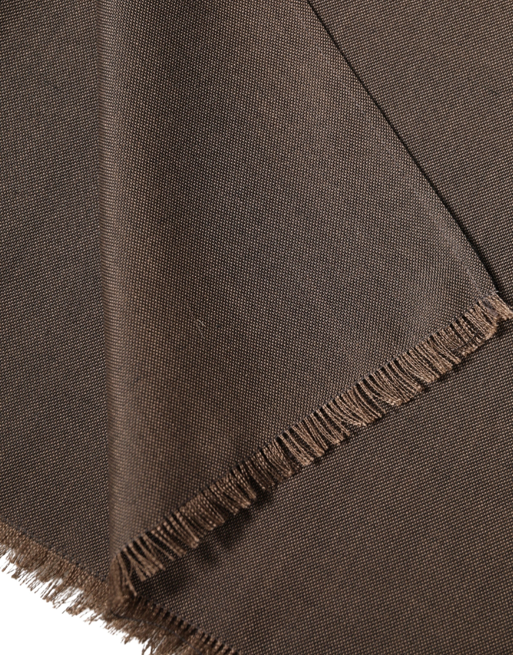 Dolce & Gabbana Brown Polyester Neck Warmer Shawl 185cm x 165cm Men Scarf