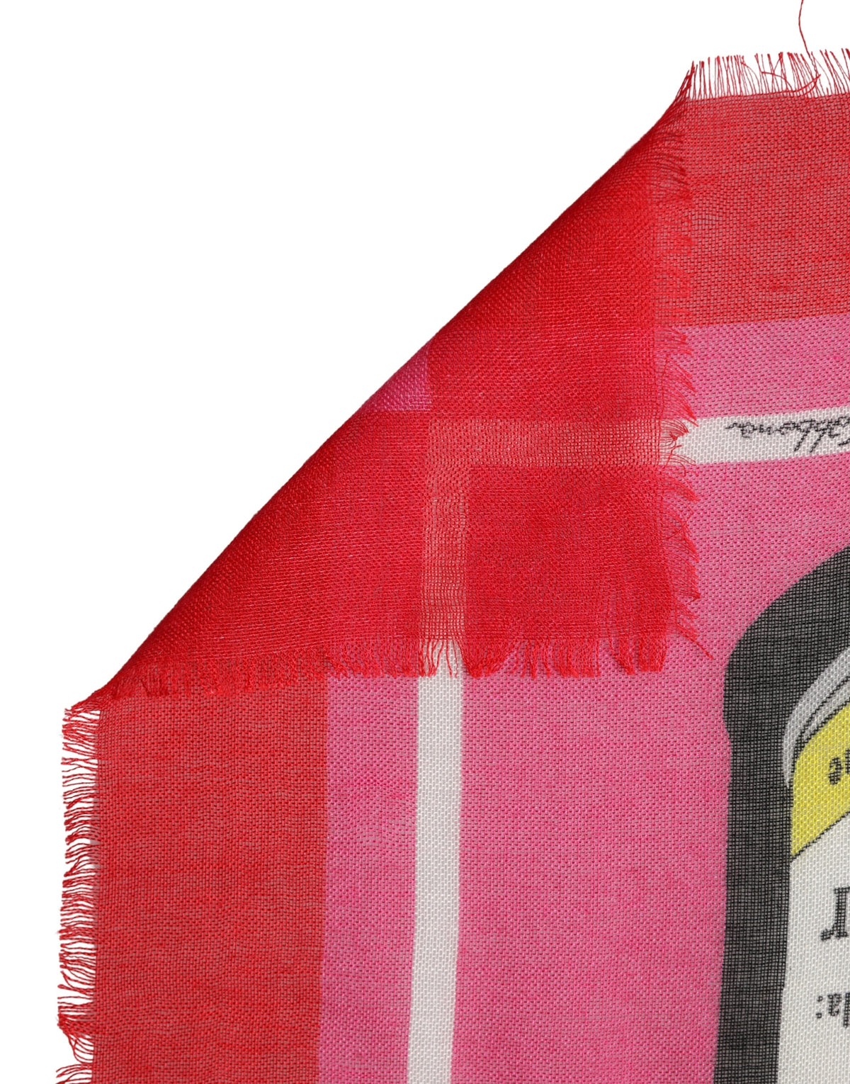 Pre-Owned Dolce & Gabbana Pink DG Amore Print Neck Square Shawl 140cm x 140cm Scarf Women's - Very Good