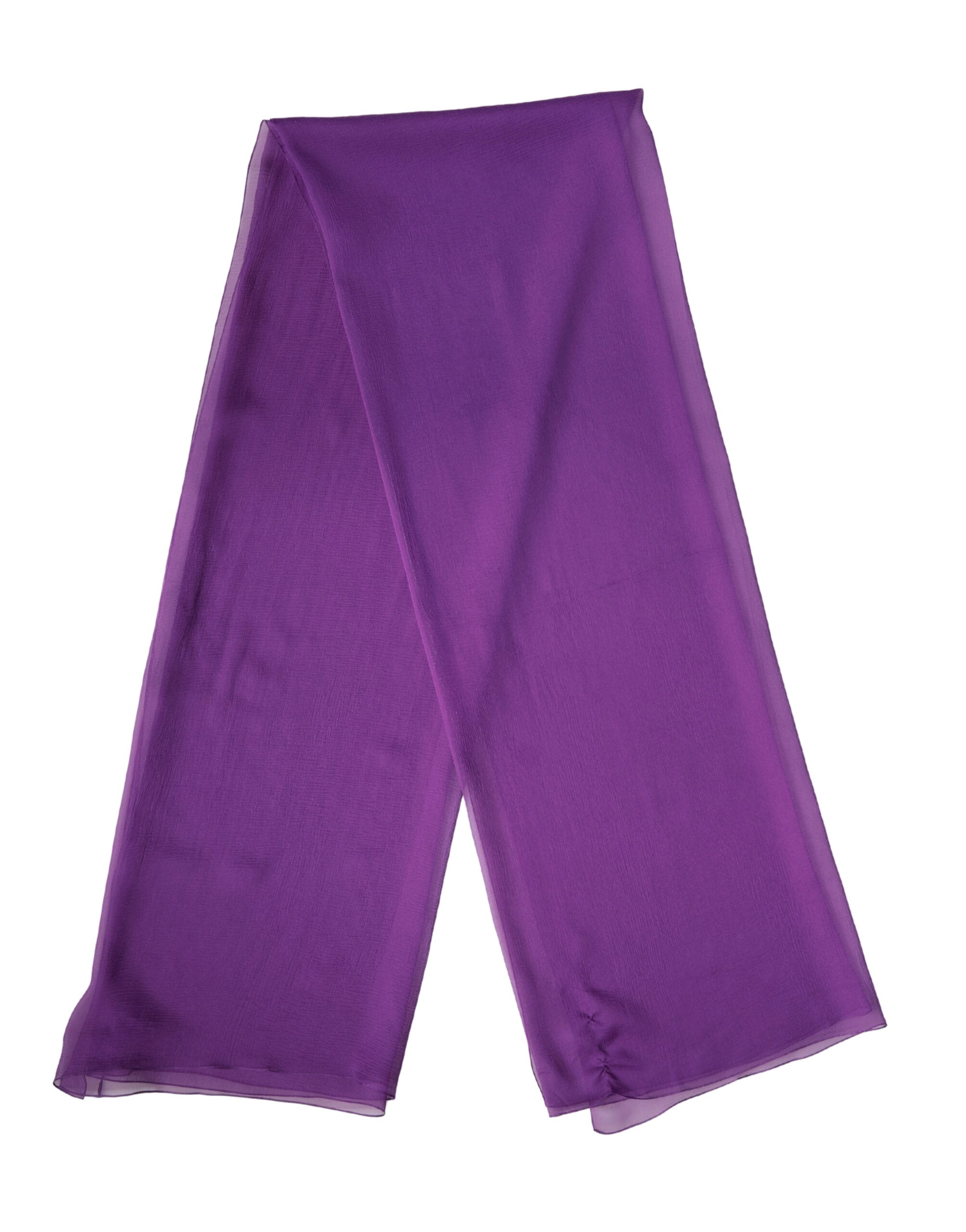 Dolce & Gabbana Purple Silk Neck Wrap Shawl Stole 200cm x 134cm Scarf