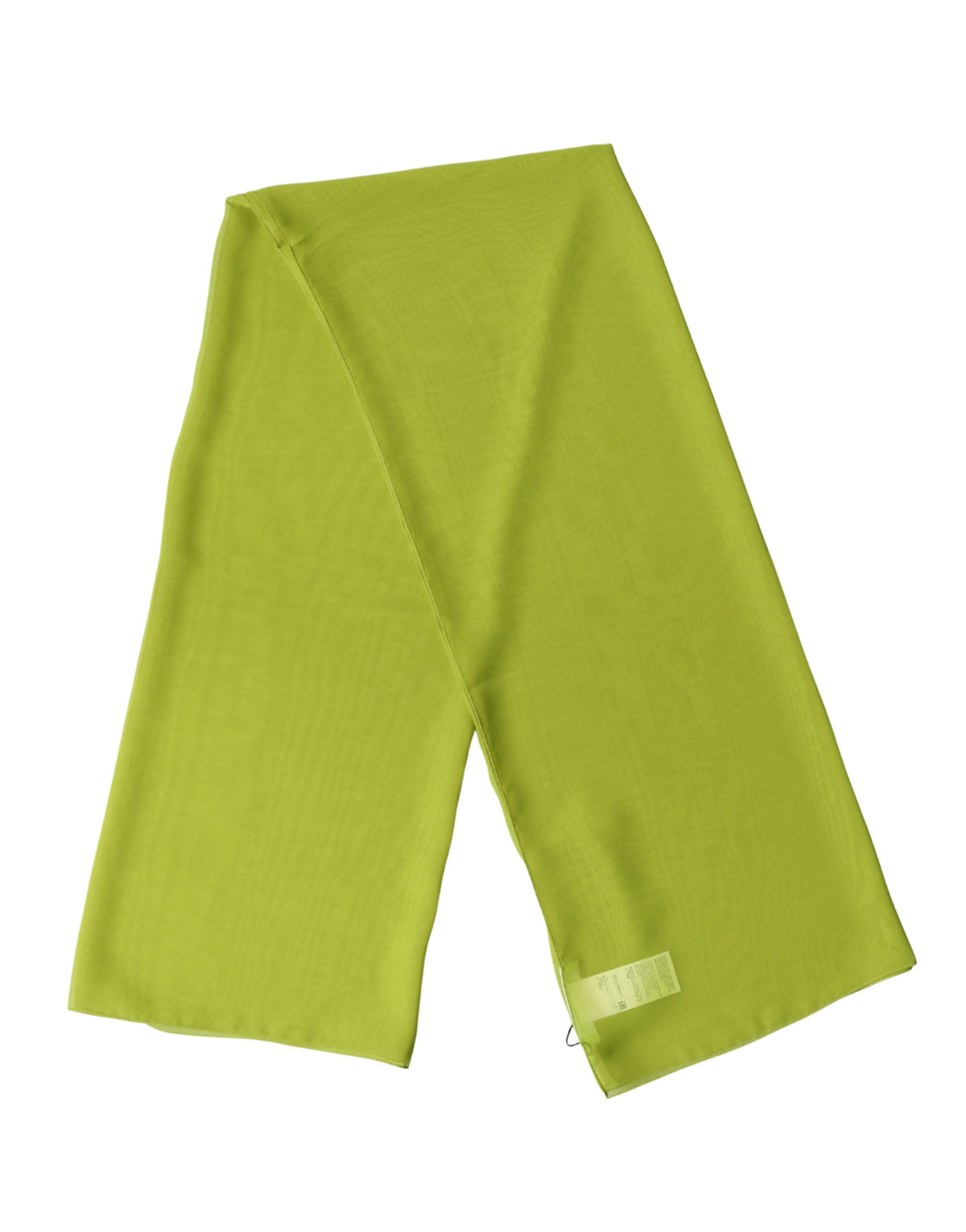 New Dolce & Gabbana Yellow Green Neck Wrap Shawl Foulard 131cm x 99.5cm Scarf