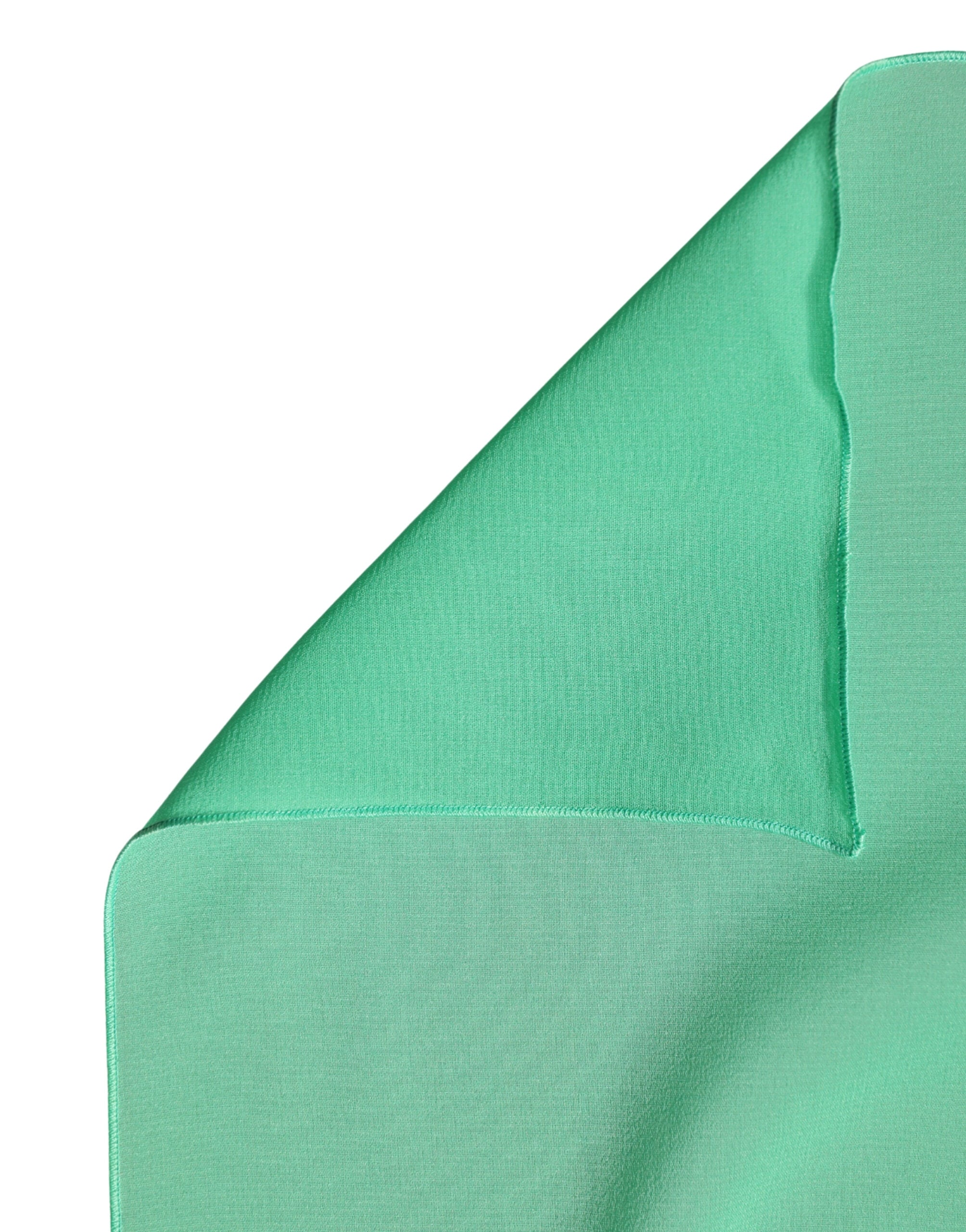 Dolce & Gabbana Green Silk Neck Wrap Shawl Stole 200cm x 64cm Scarf