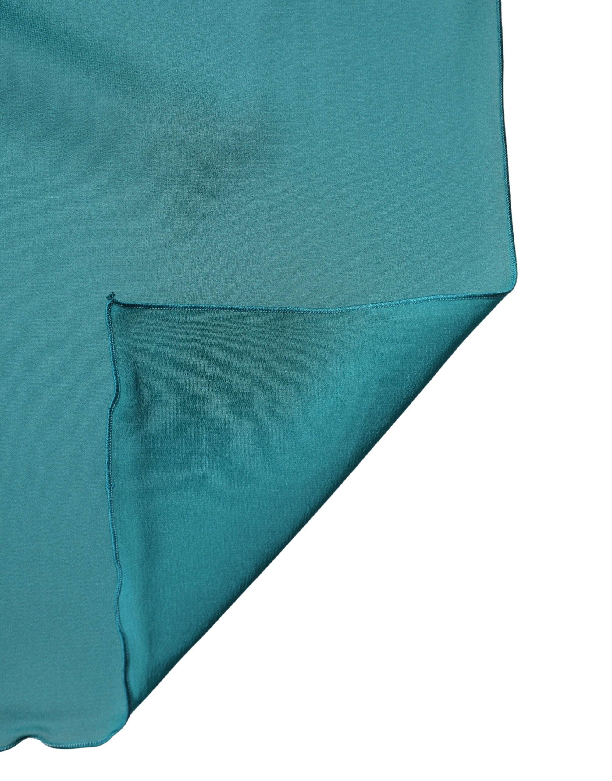 New Dolce & Gabbana Blue Green Silk Neck Wrap Shawl Stole 200cm x 64cm Scarf