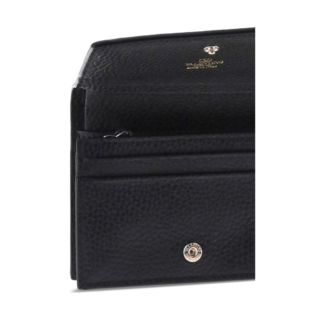 Valentino Garavani Black Leather Wallet