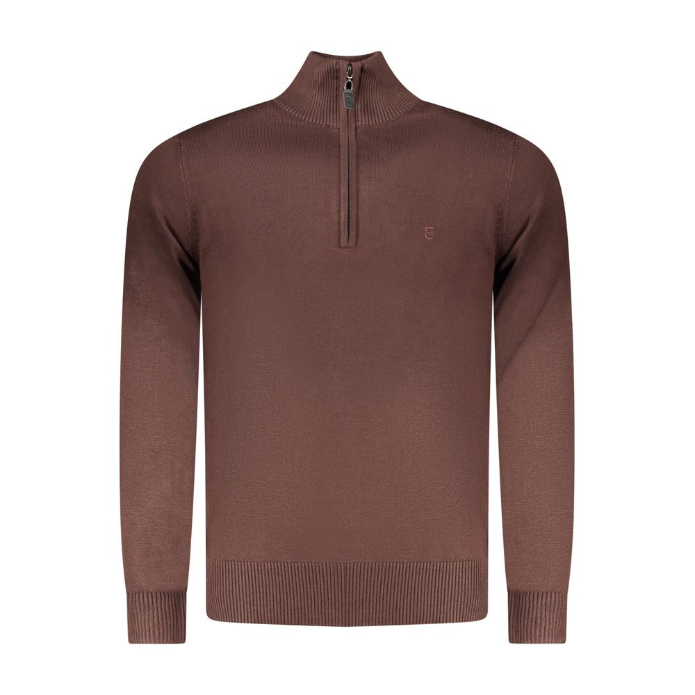 Coveri Moving Brown Mens Sweater