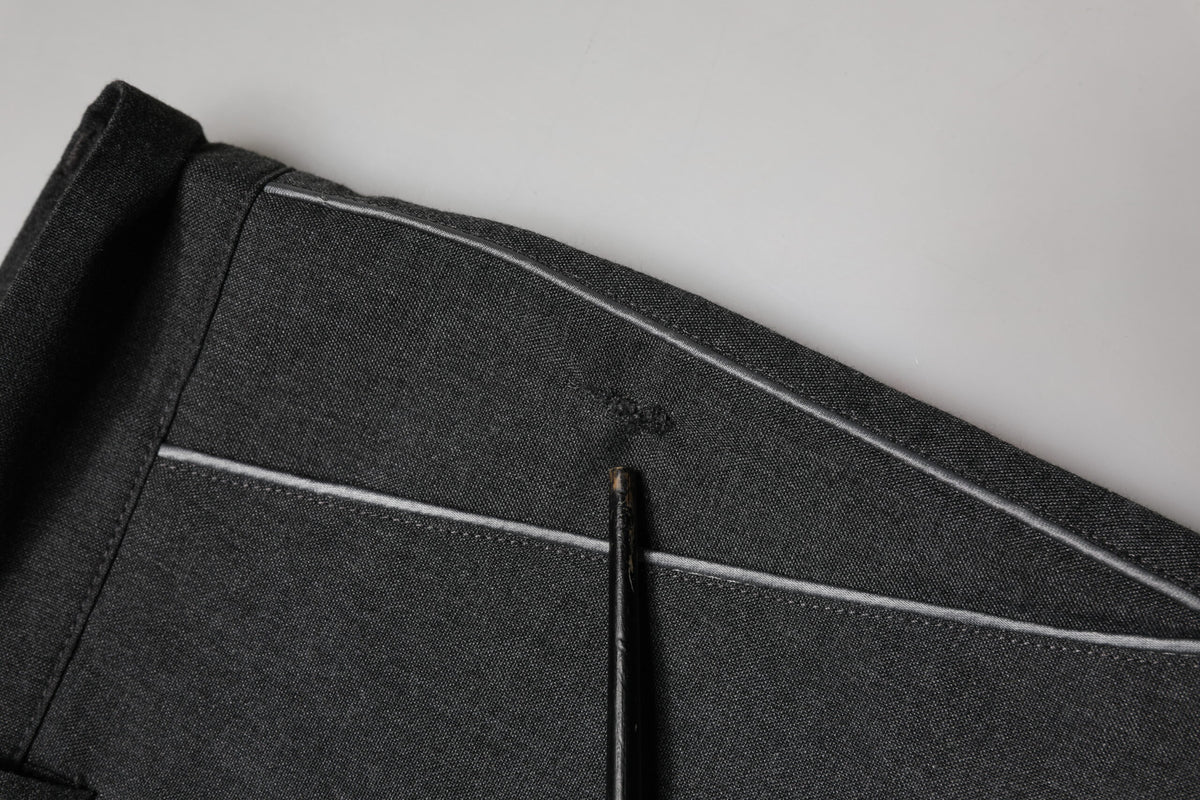 Daniele Alessandrini Gray Formal Dress Trouser Pants