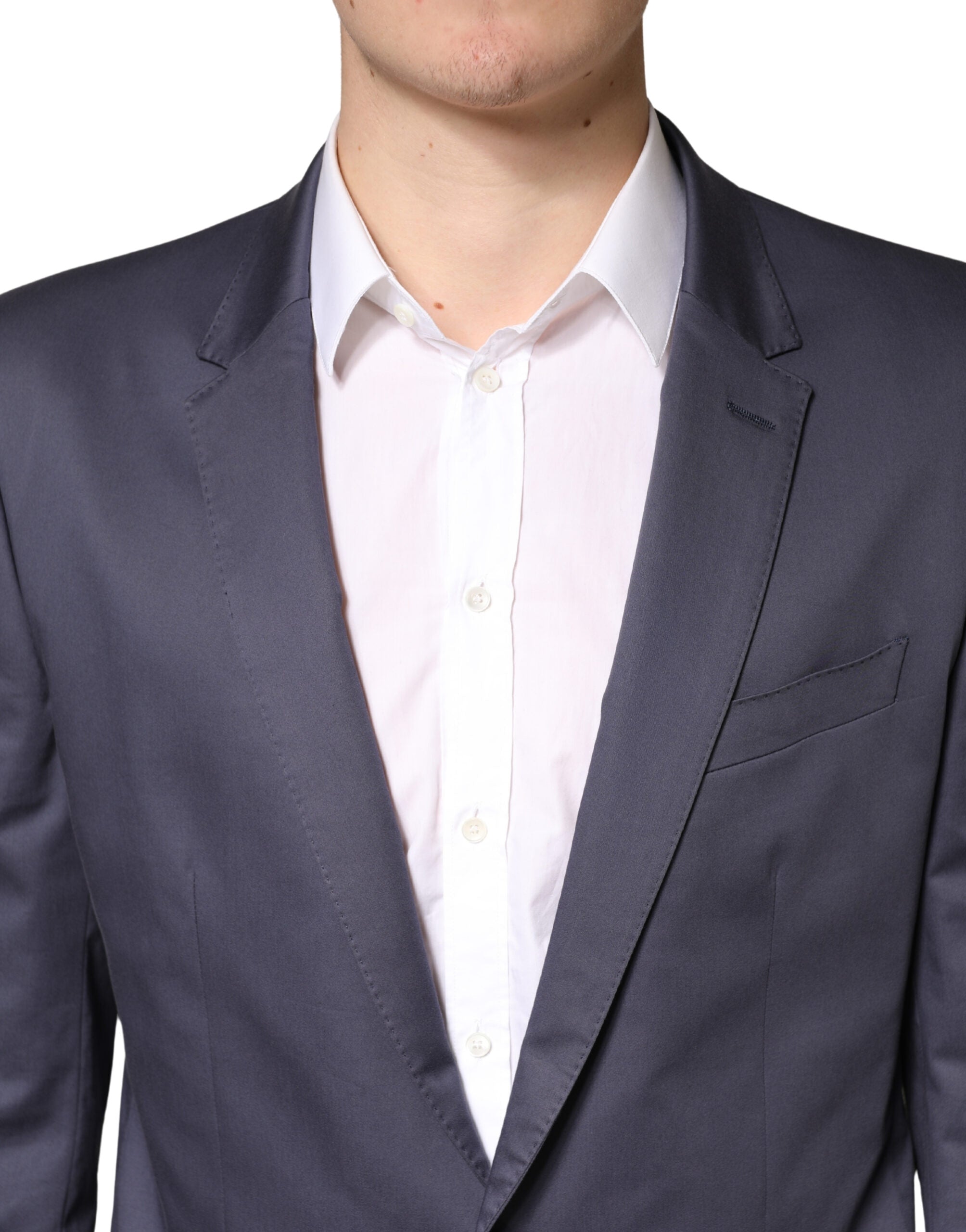 New Dolce & Gabbana Blue Single Breasted MARTINI 2 Piece Suit