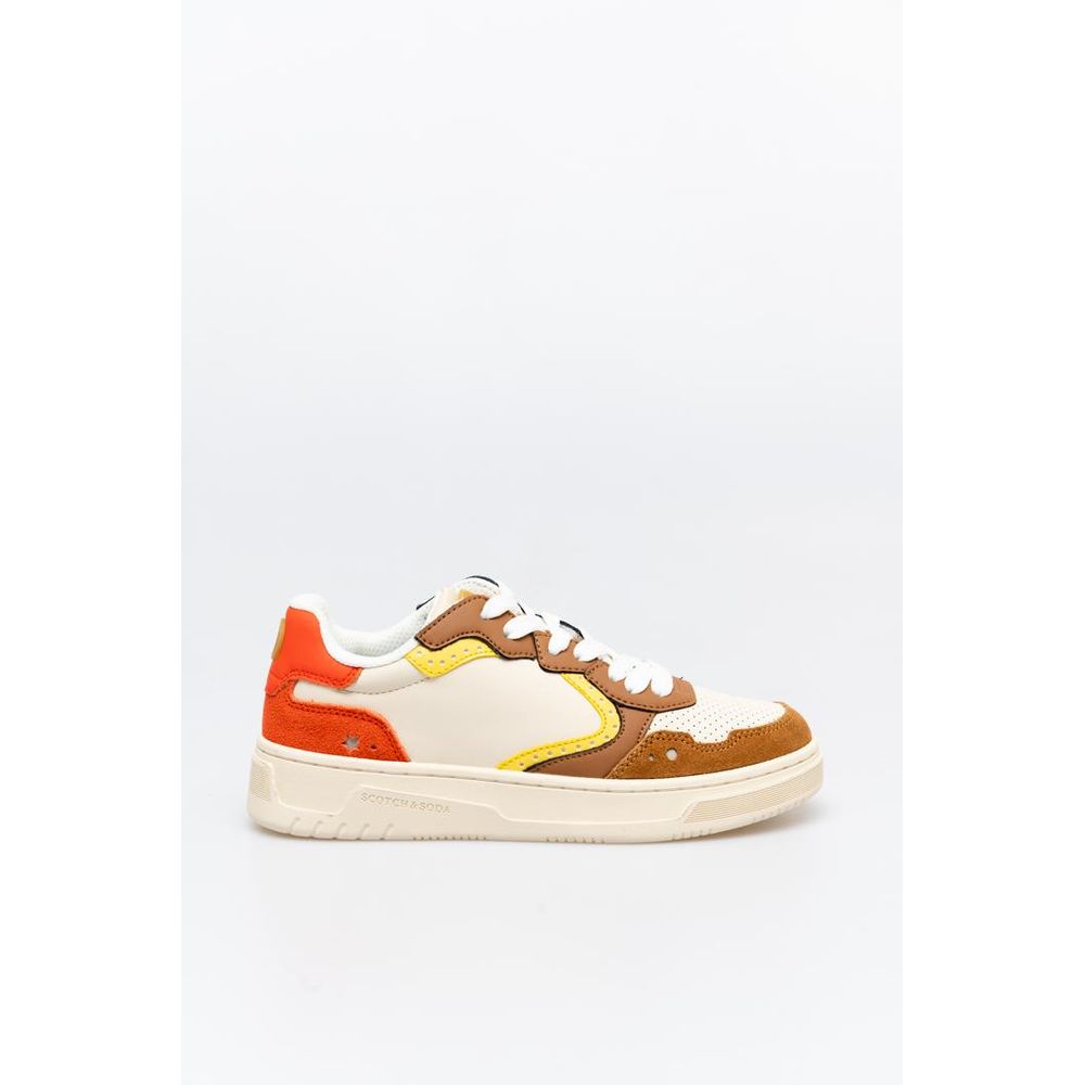 Scotch & Soda Multicolor Cowhide Low Top Sneakers