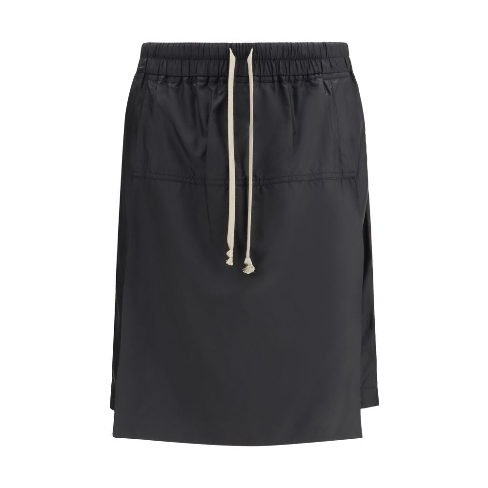 Moncler x Rick Owens Black Bermuda Shorts