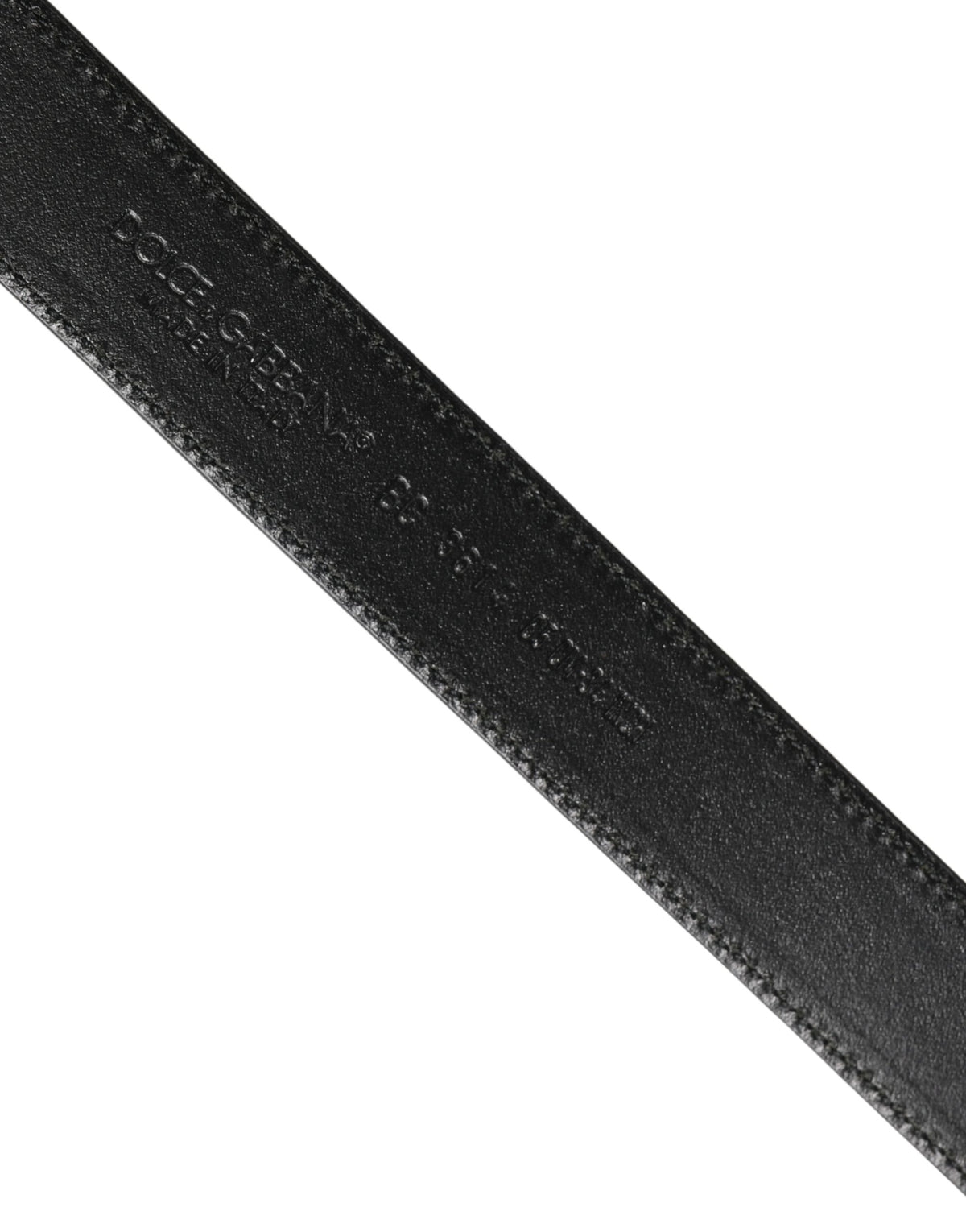 New Dolce & Gabbana Men Brown Classic Leather Metal Buckle Belt
