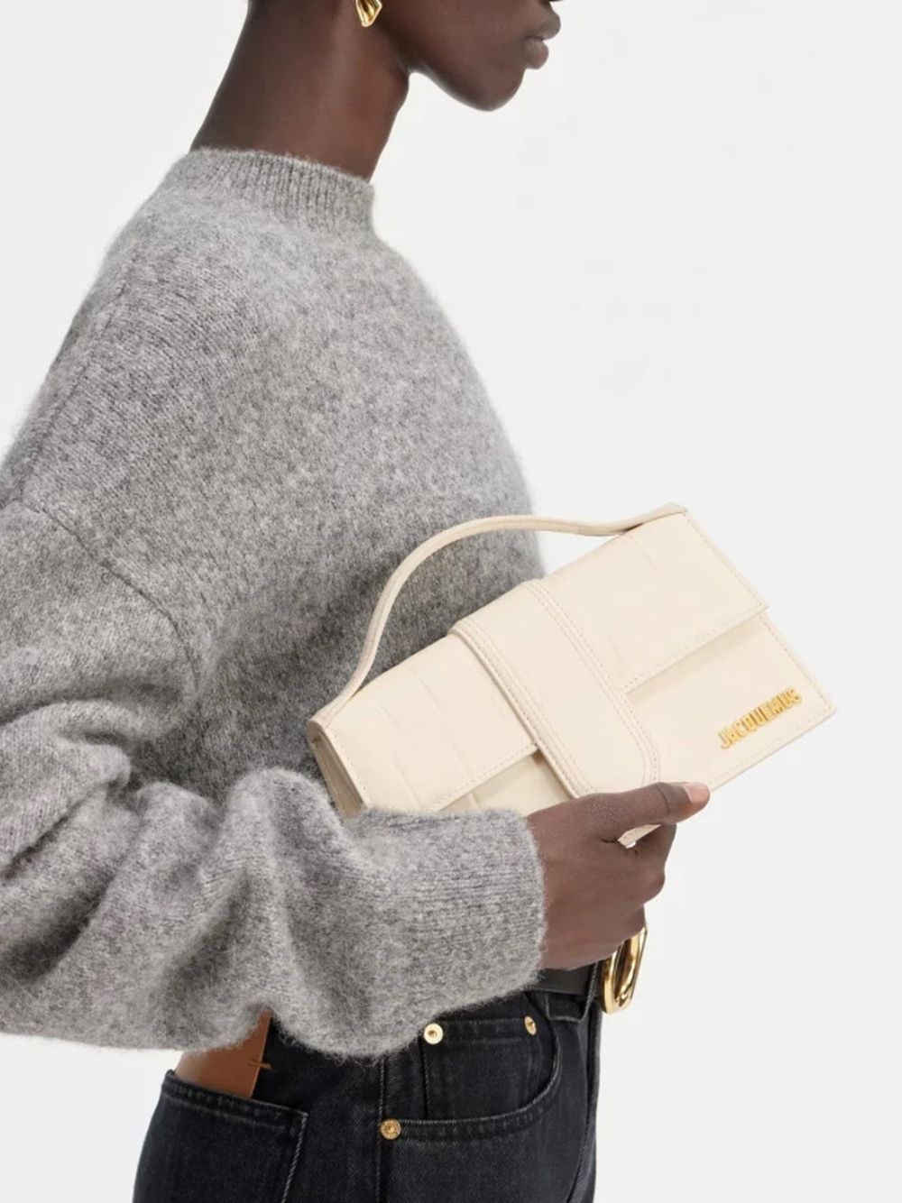 Jacquemus Ivory Cocco Le Grand Kids Handbag