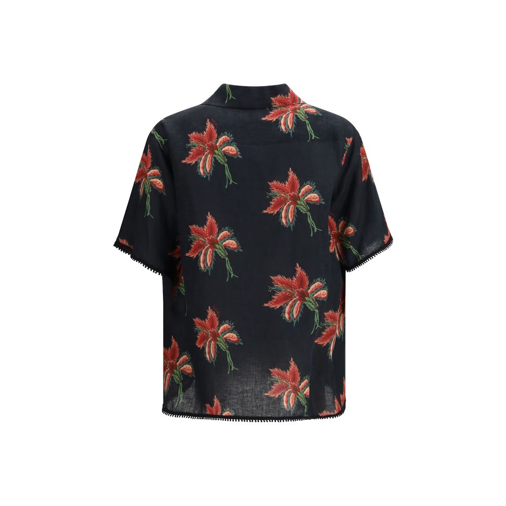 Valentino Garavani Black Linen Shirt