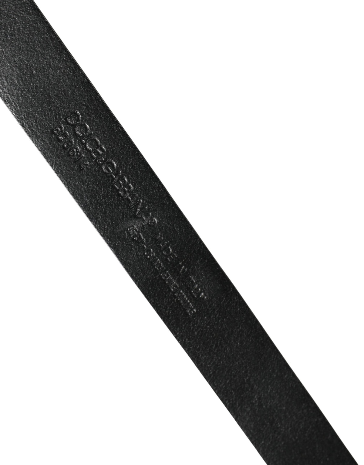 Pre-Owned Dolce & Gabbana Men Black Exotic Leather Metal Buckle Belt - Very Good