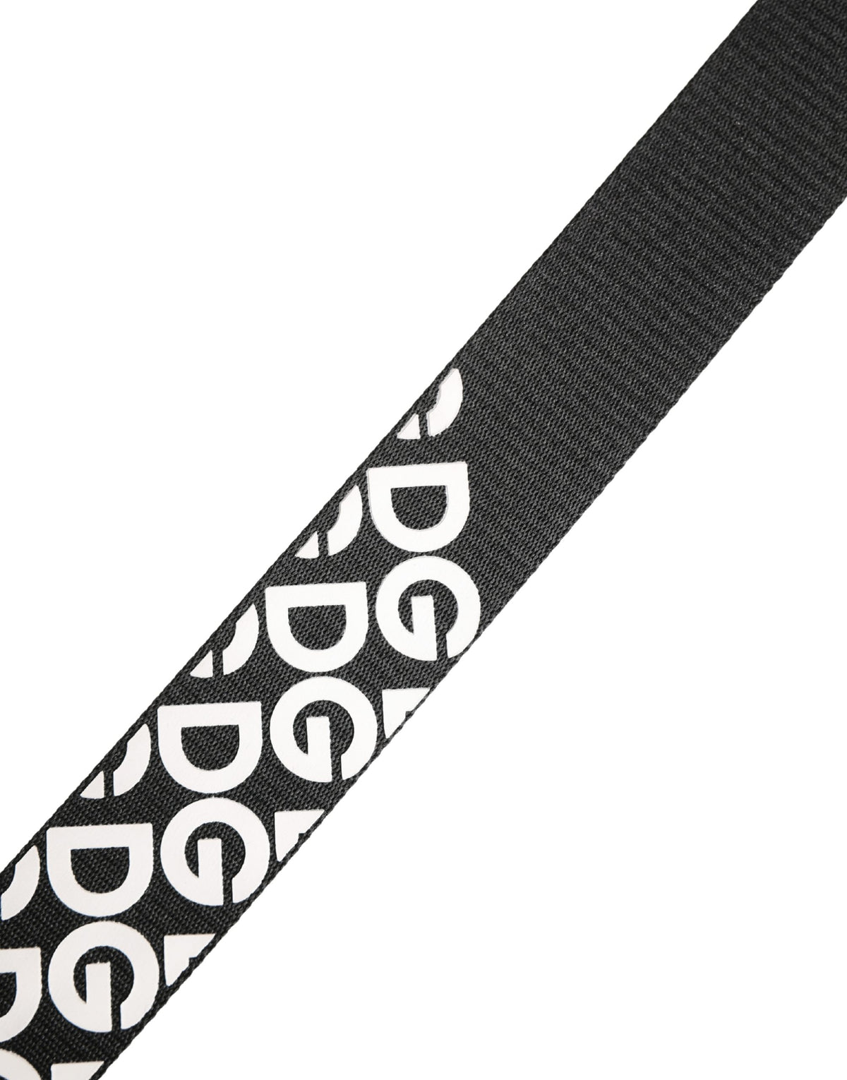 New Dolce & Gabbana White Black Logo Leather Metal Buckle Belt