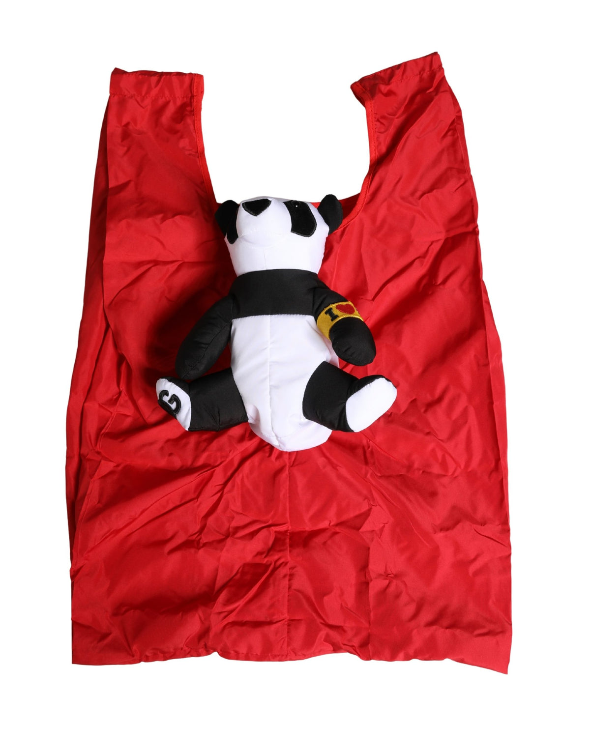Dolce & Gabbana Men Red Panda Stuffed Ecobag Tote Borse Bag
