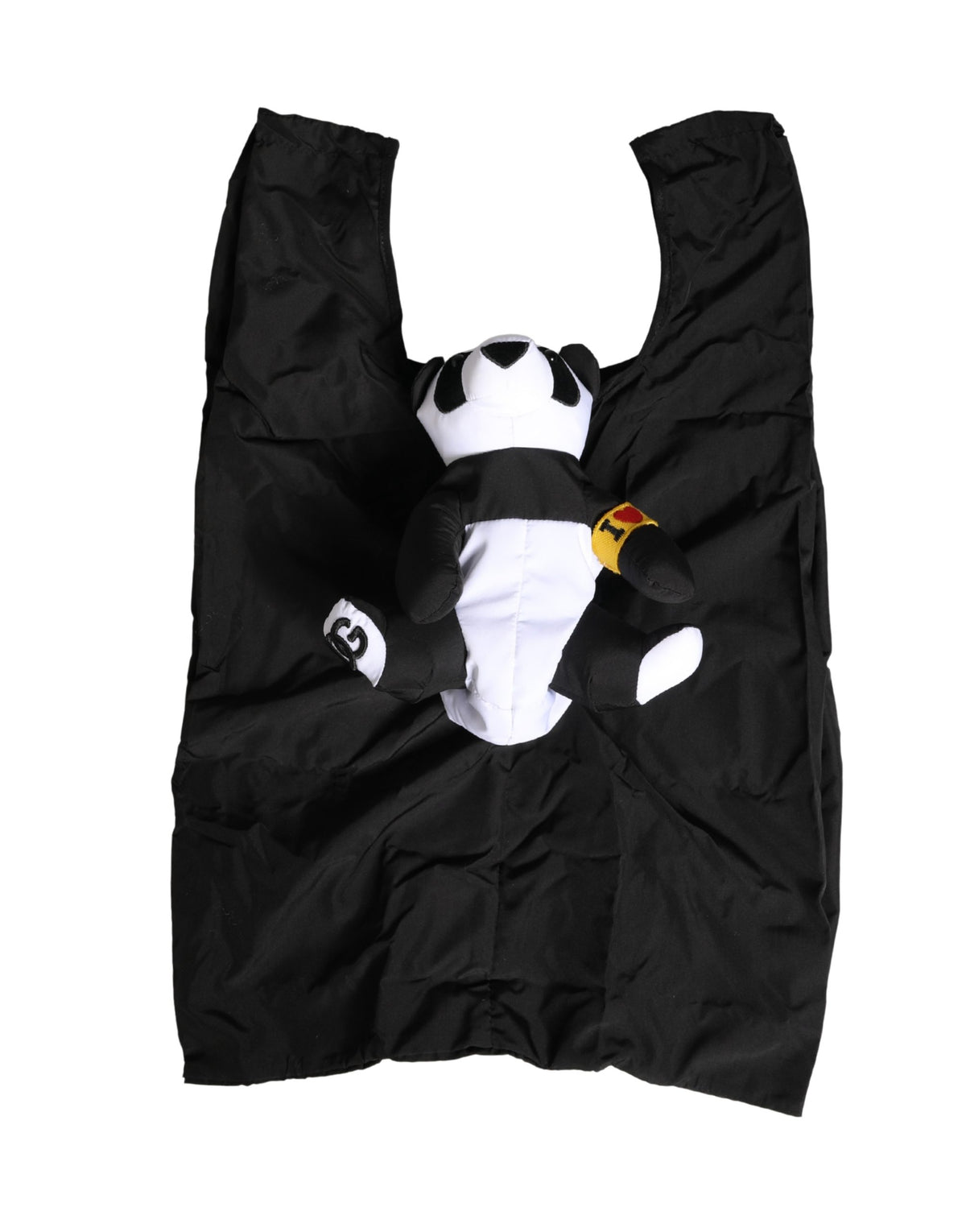Dolce & Gabbana Men Black Panda Stuffed Ecobag Bag