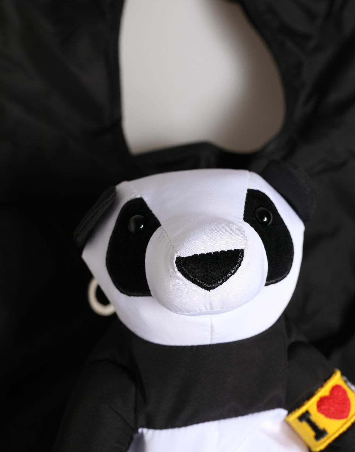 New Dolce & Gabbana Men Black Panda Stuffed Ecobag Bag
