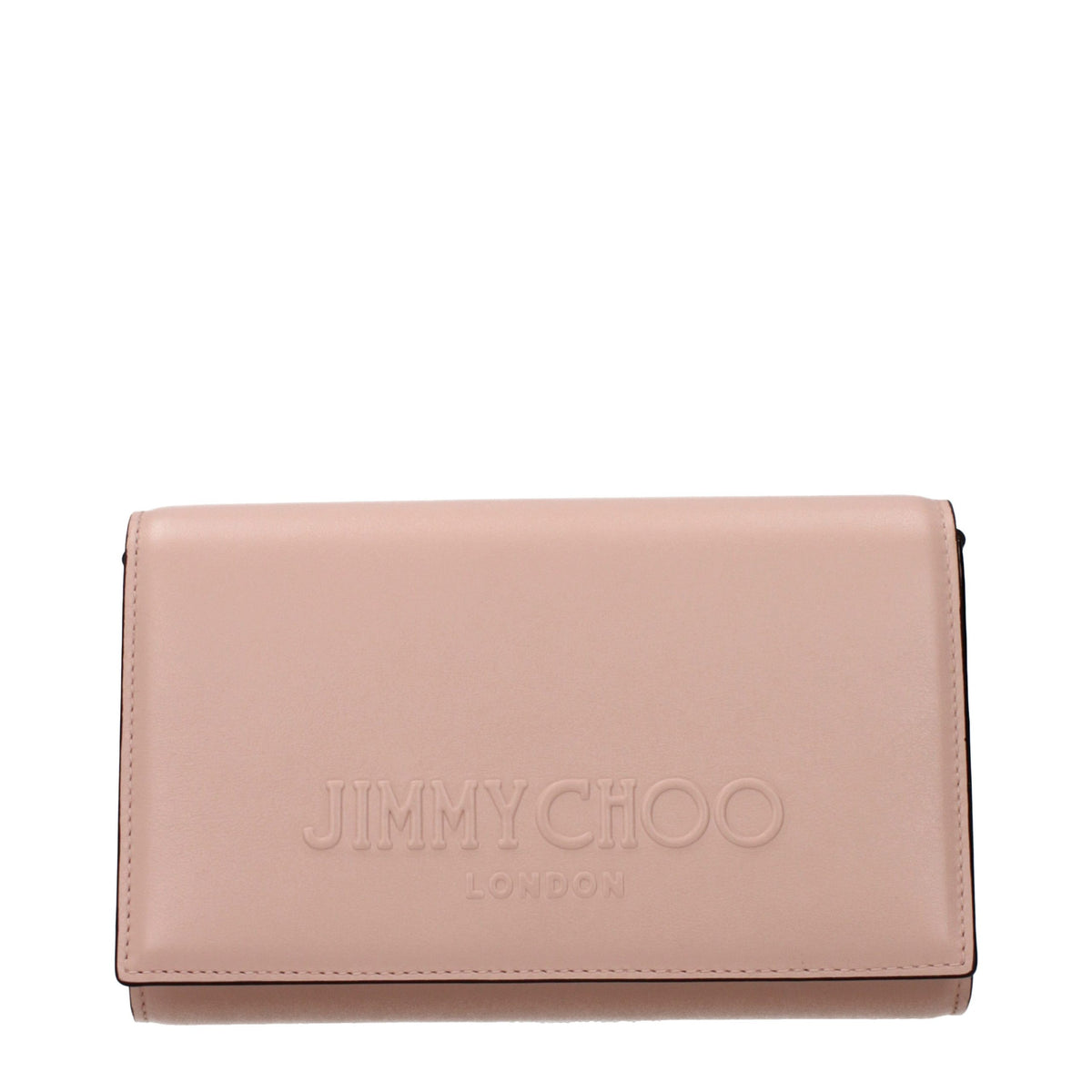 New Jimmy Choo Pink Leather Clutch Bag