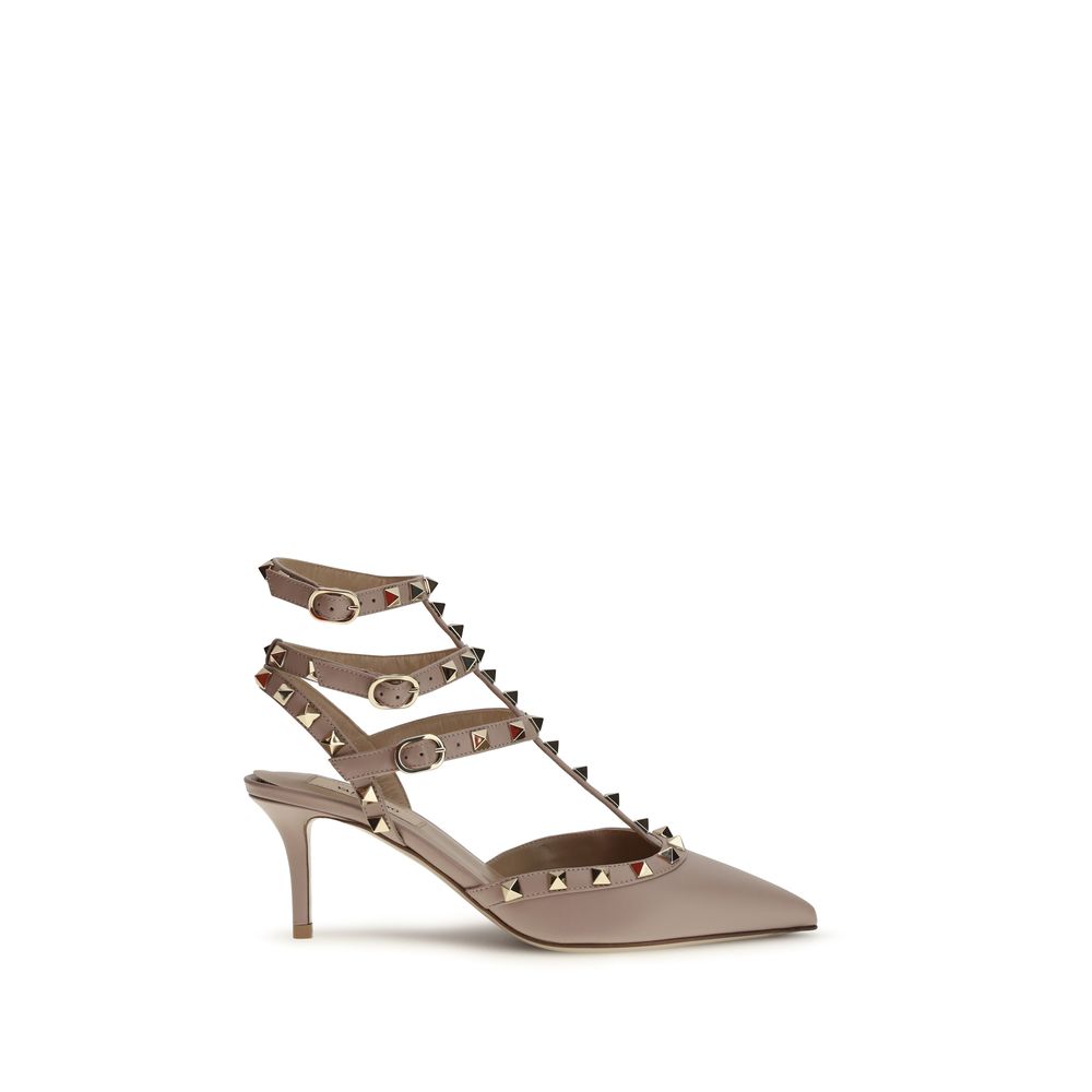 Valentino Garavani Multicolor Leather Mid Heel Pumps