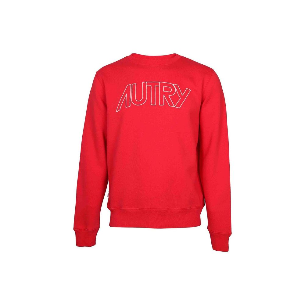 Autry Red Cotton Sweatshirt