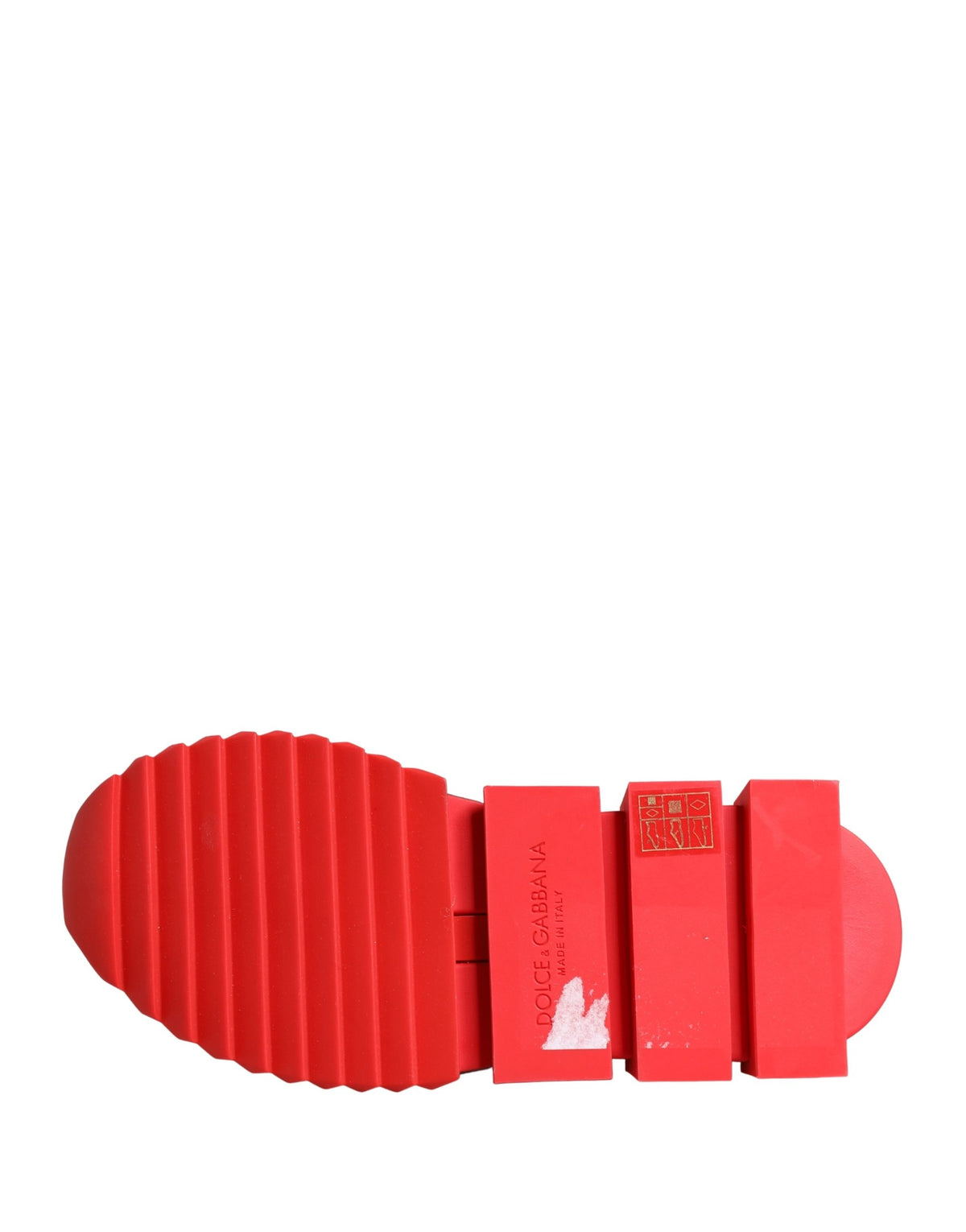 New Dolce & Gabbana Red Black Sorrento Socks Sneakers Shoes