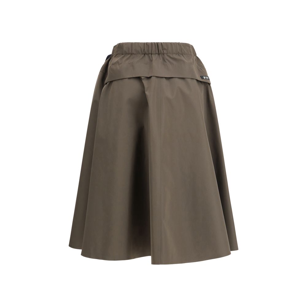 Prada Bicolor Recycled Midi Skirt