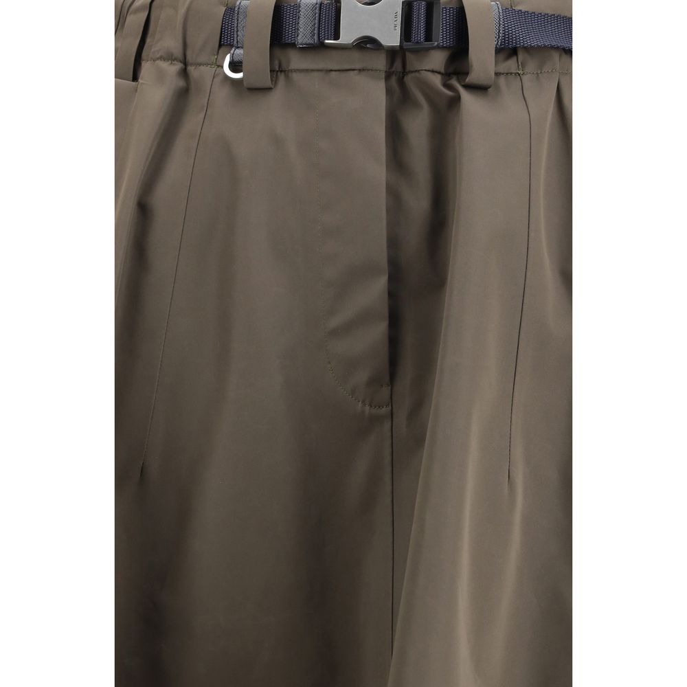 Prada Bicolor Recycled Midi Skirt
