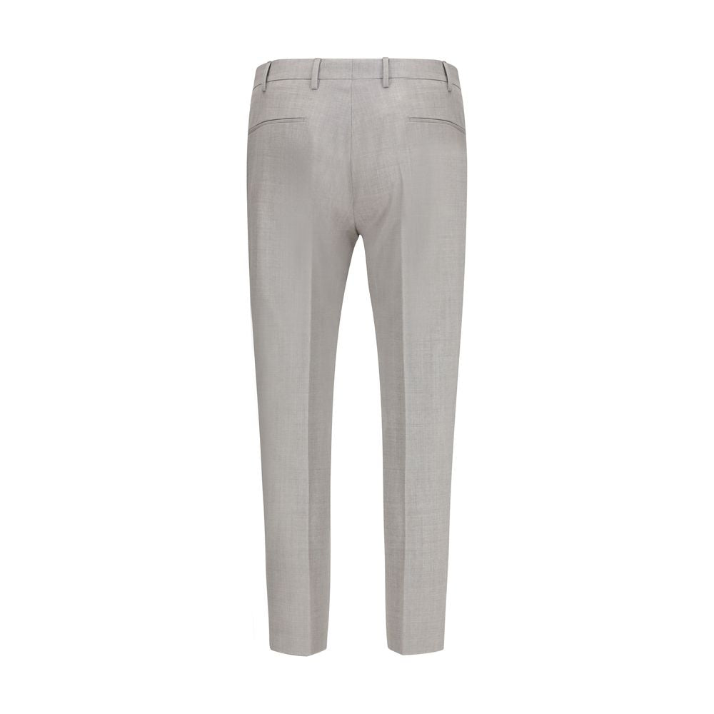 PT Torino Gray Wool Dress Pants