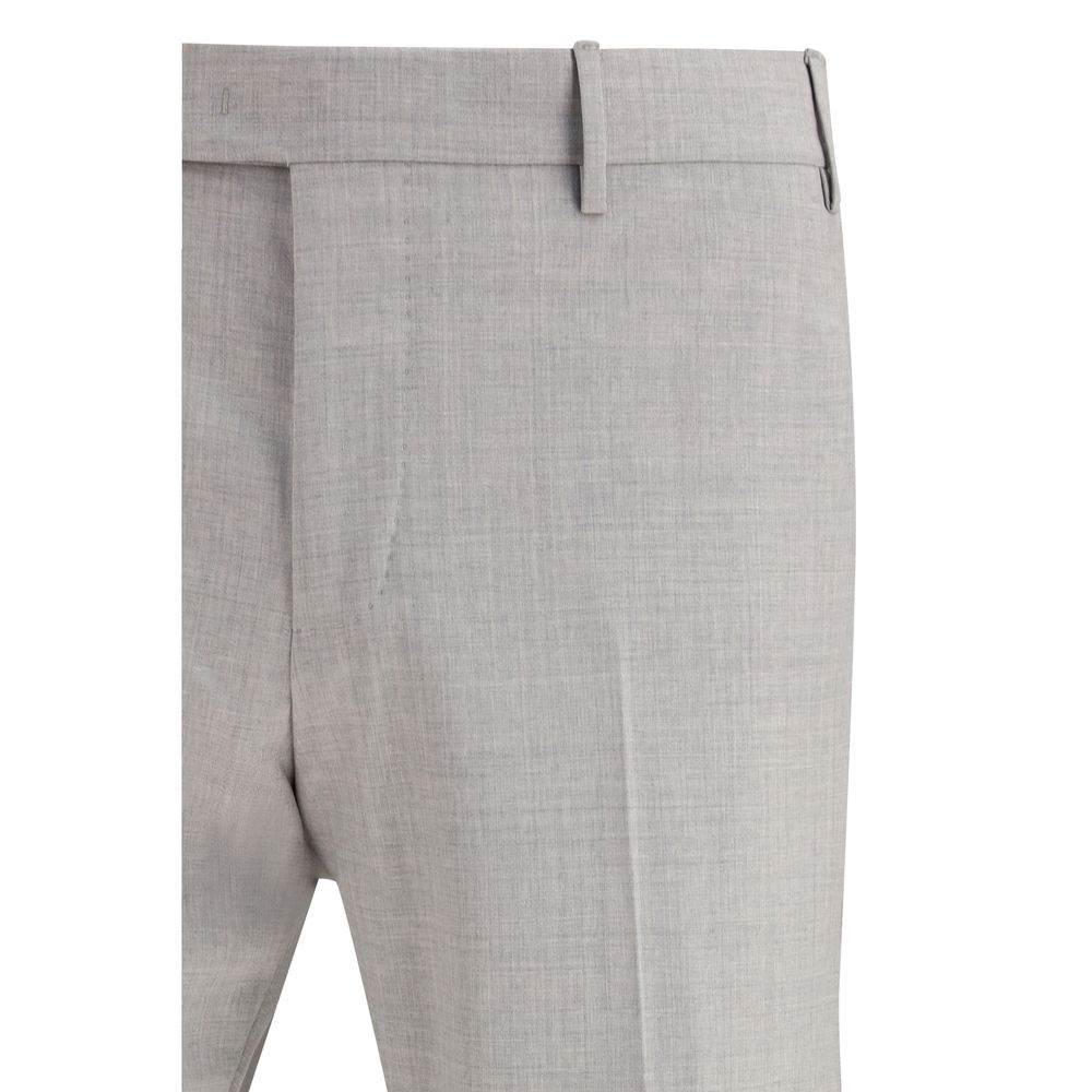 PT Torino Gray Wool Dress Pants
