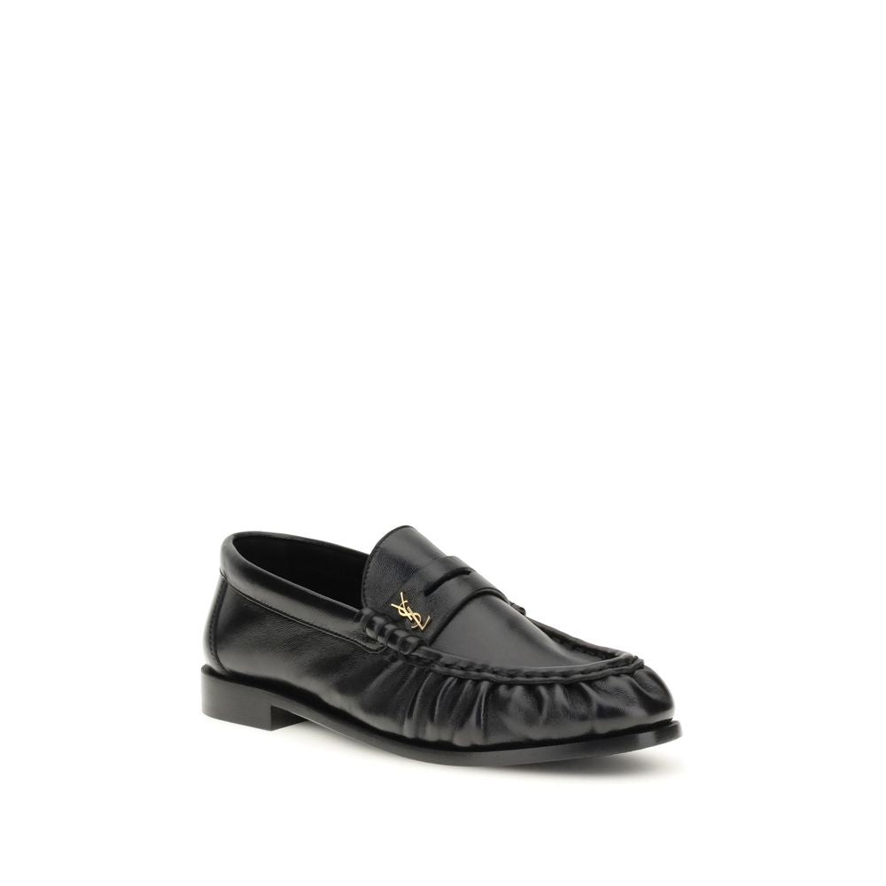 Saint Laurent Black Aries Aries Slip-On Loafers