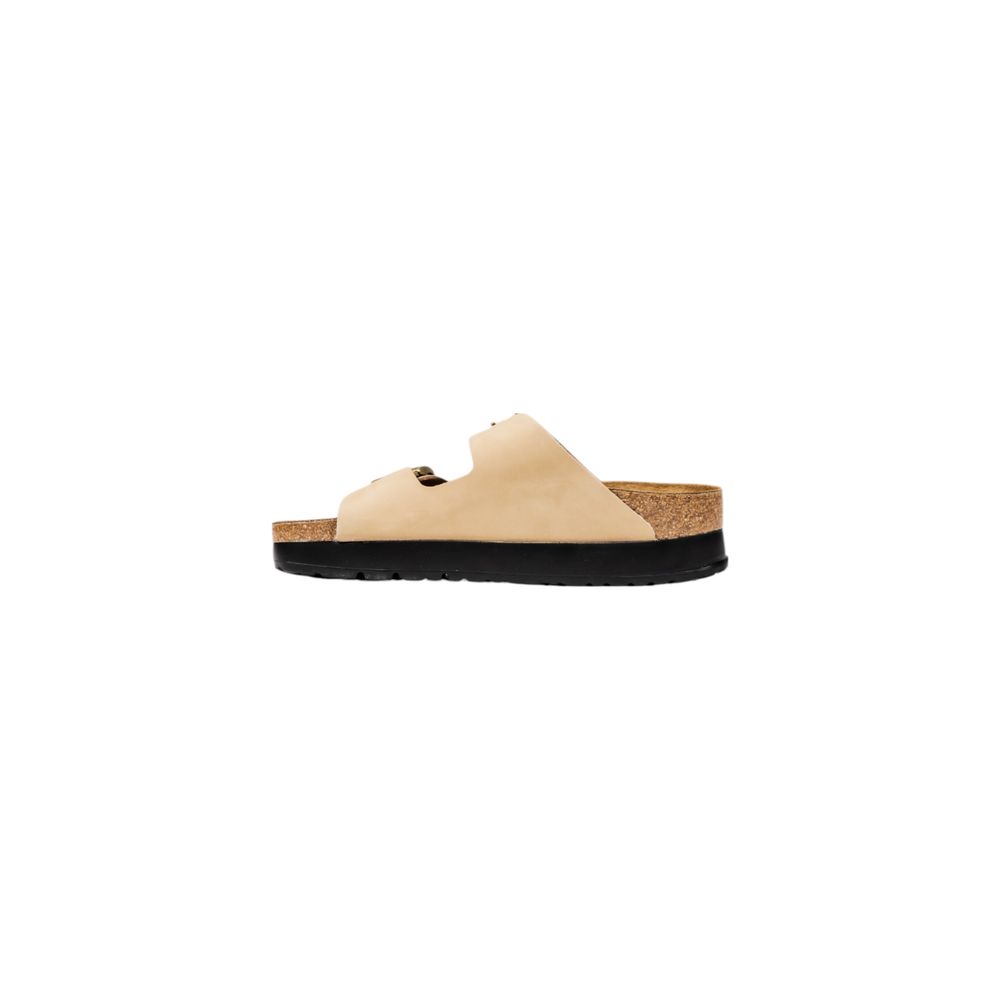 Birkenstock Beige Platform Sandals