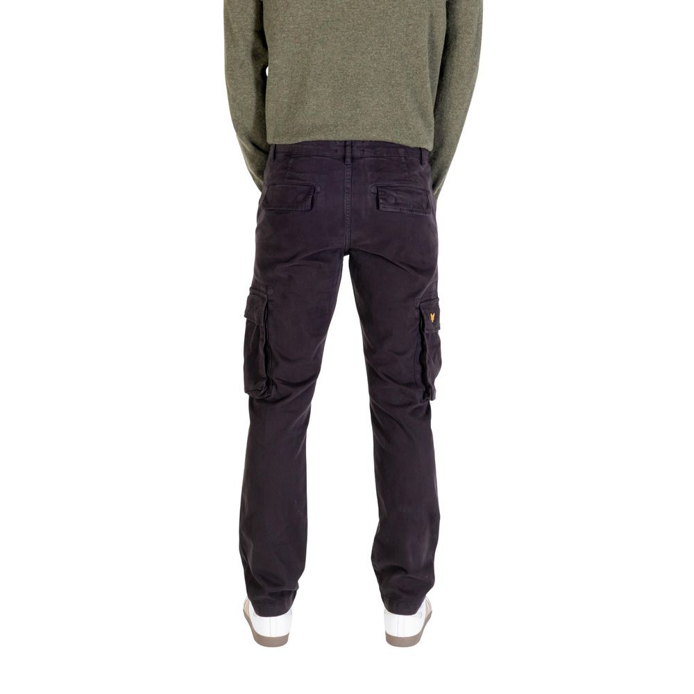 Lyle & Scott Black Cotton Cargo Pants