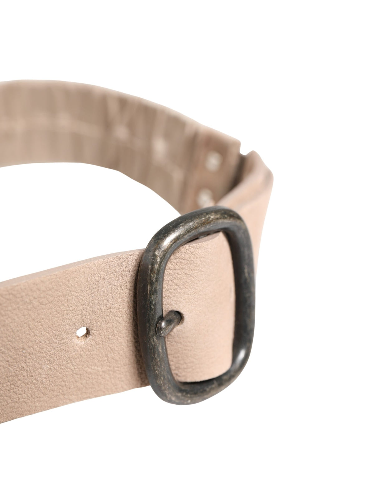 GF Ferre Women Beige Silver Metal Buckle Waist Belt