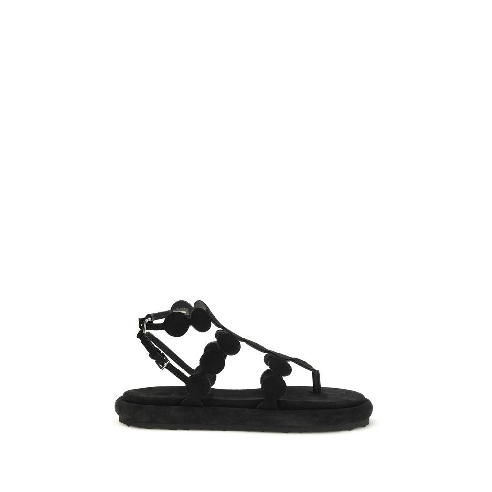 Pierre Hardy Black Leather Platform Sandals