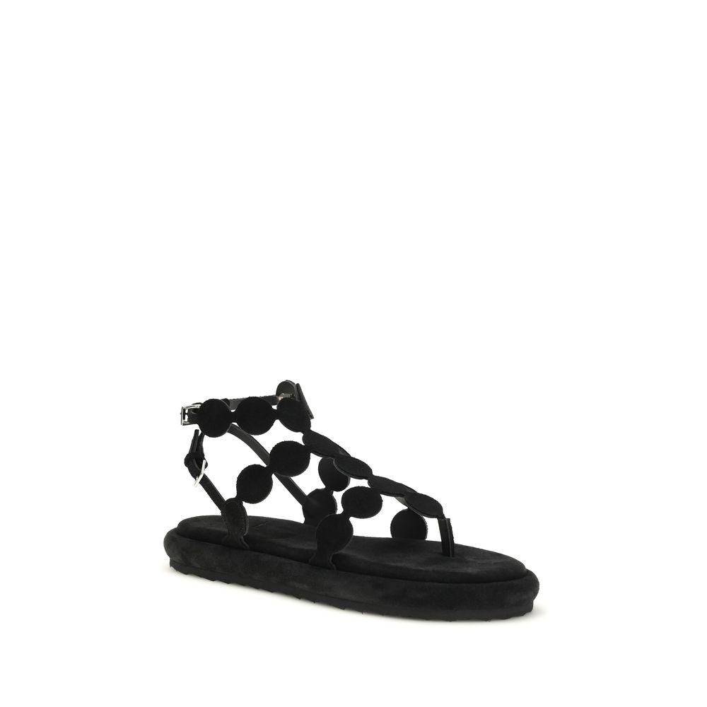 Pierre Hardy Black Leather Platform Sandals