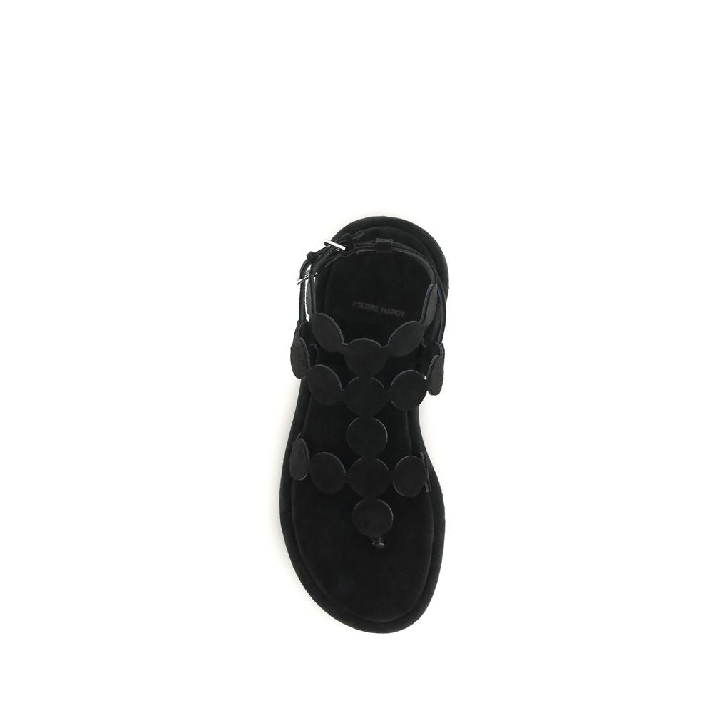 Pierre Hardy Black Leather Platform Sandals