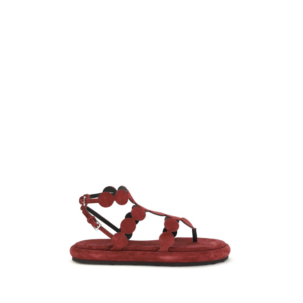 Pierre Hardy Brown Leather Platform Sandals