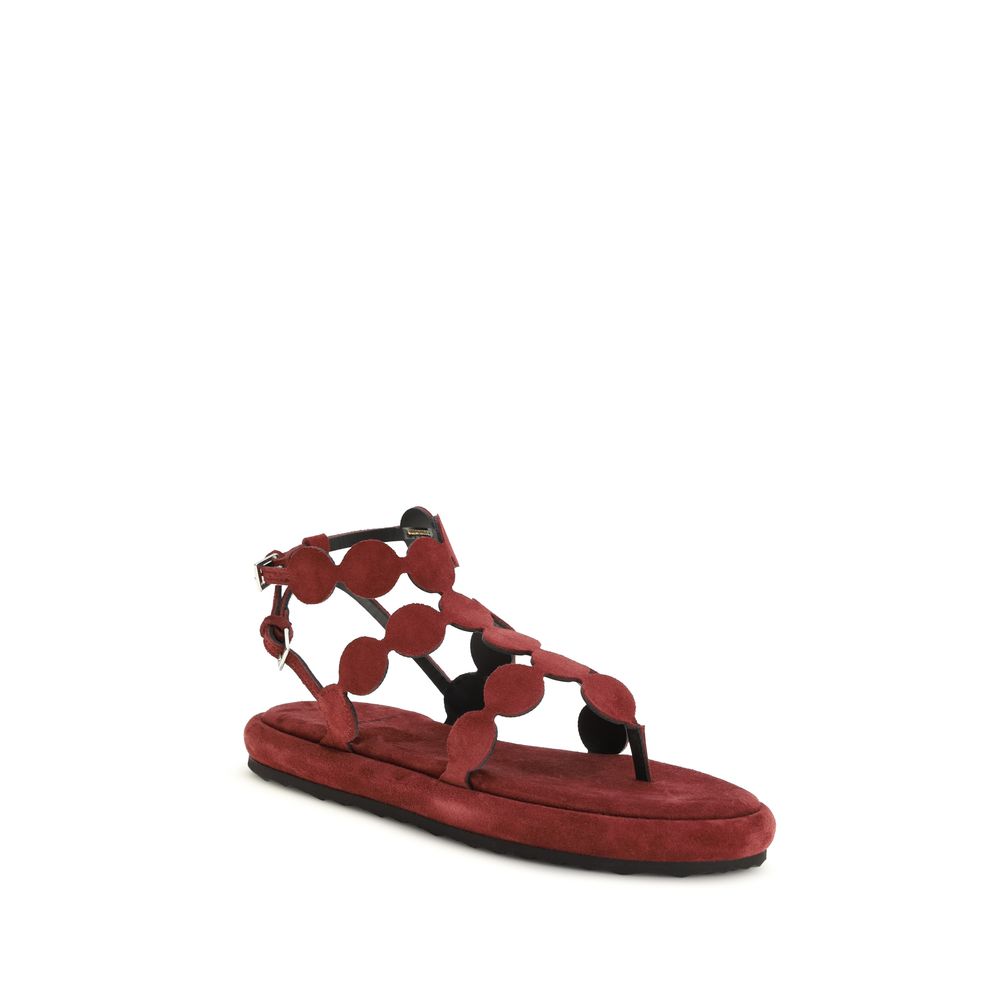 Pierre Hardy Brown Leather Platform Sandals