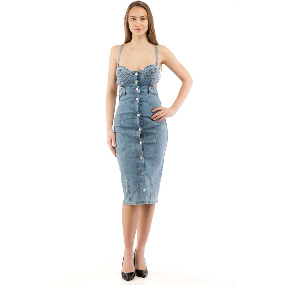 Love Moschino Multicolor Cotton Casual Dress