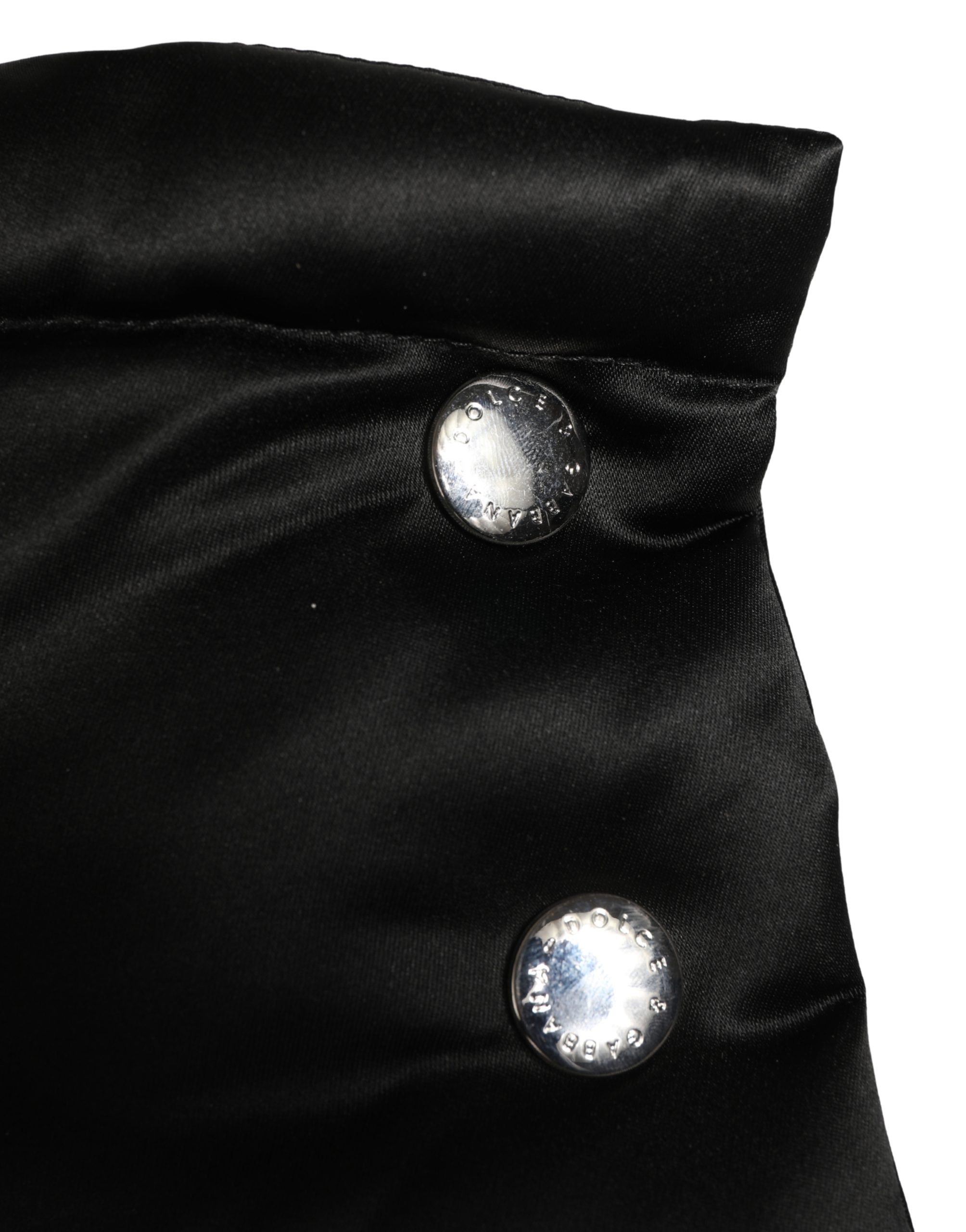 New Dolce & Gabbana Black Whole Head Wrap Capello Hat
