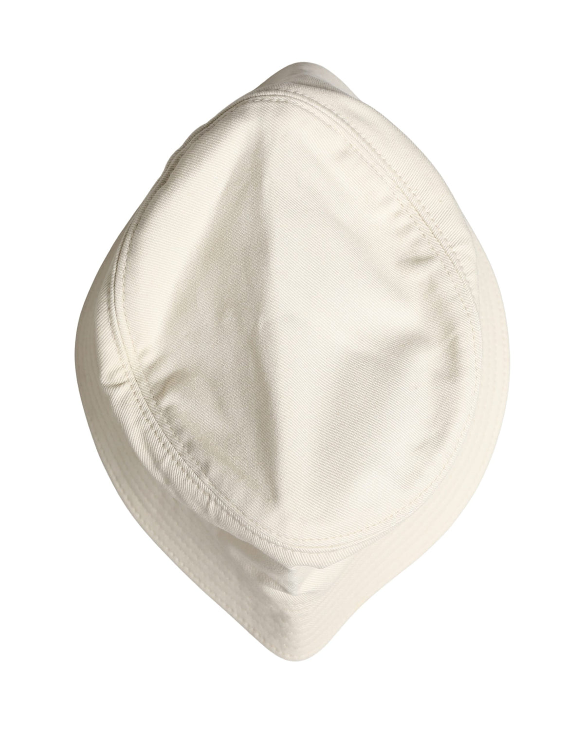 New Dolce & Gabbana Men White Cotton Bucket Fisherman Capello Hat