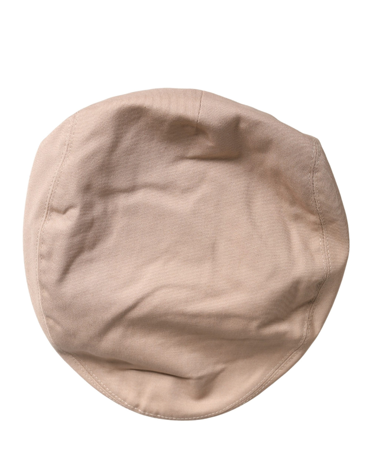 New Dolce & Gabbana Men Beige Cotton Newsboy Cloth Capello Hat