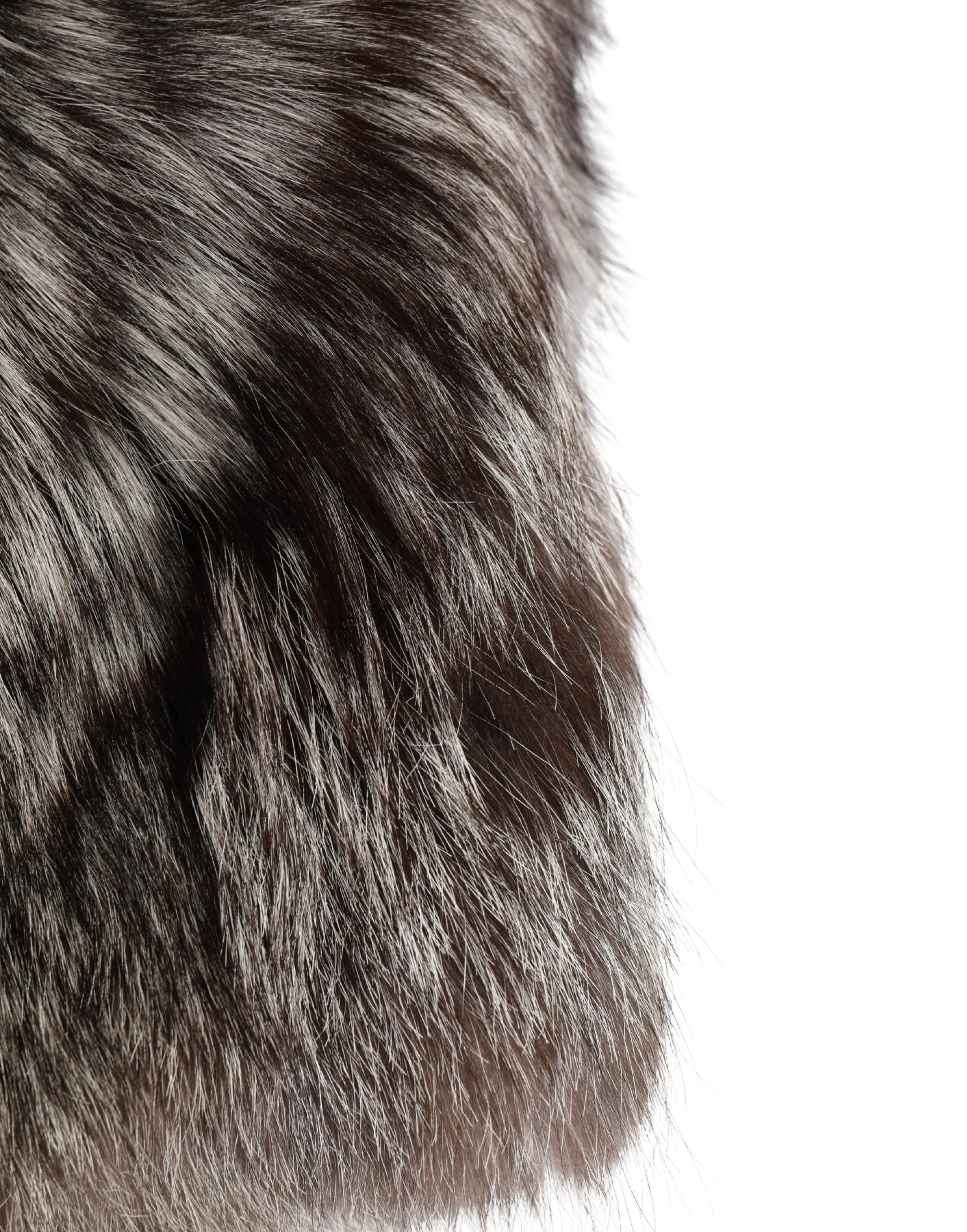 New Dolce & Gabbana Brown Faux Fur Whole Head Wrap Capello Hat