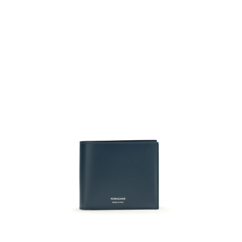 Ferragamo Blue Leather Wallet