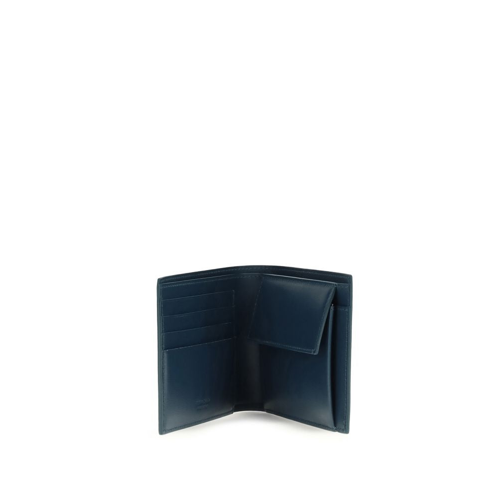 Ferragamo Blue Leather Wallet