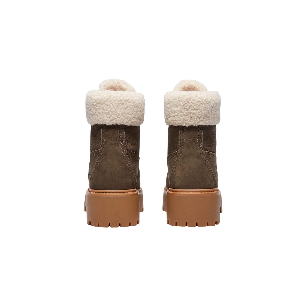 Timberland Brown Recycled Leather Lace-Up Boots