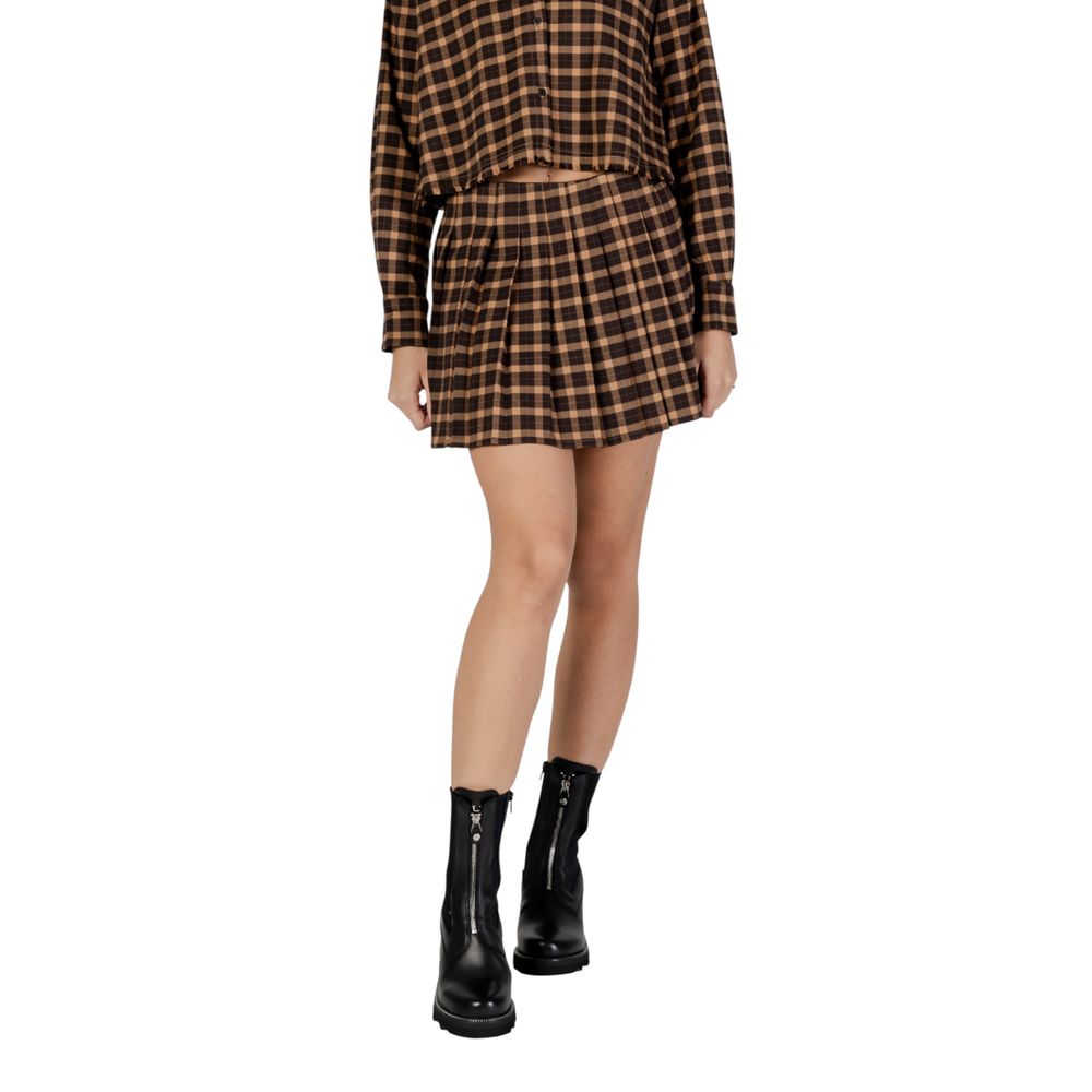 Only Brown Recycled Mini Skirt