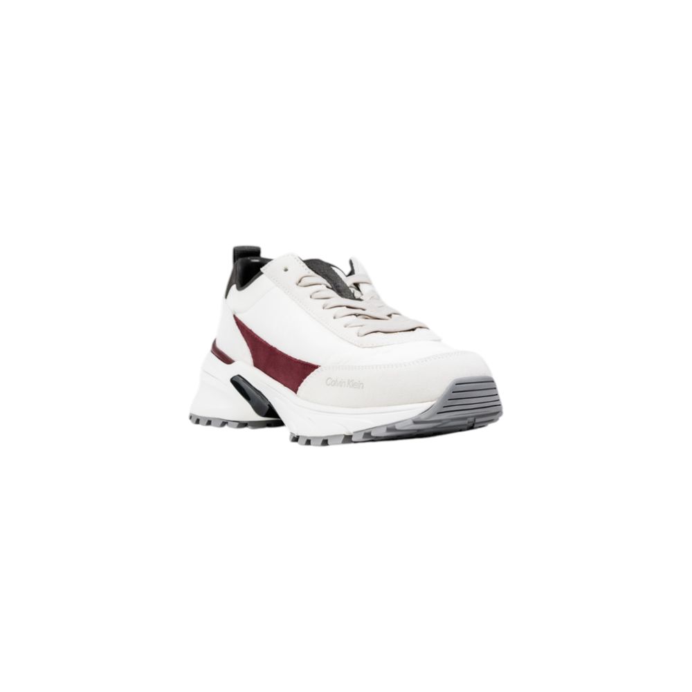 Calvin Klein Cream Suede Leather Chunky Sneakers