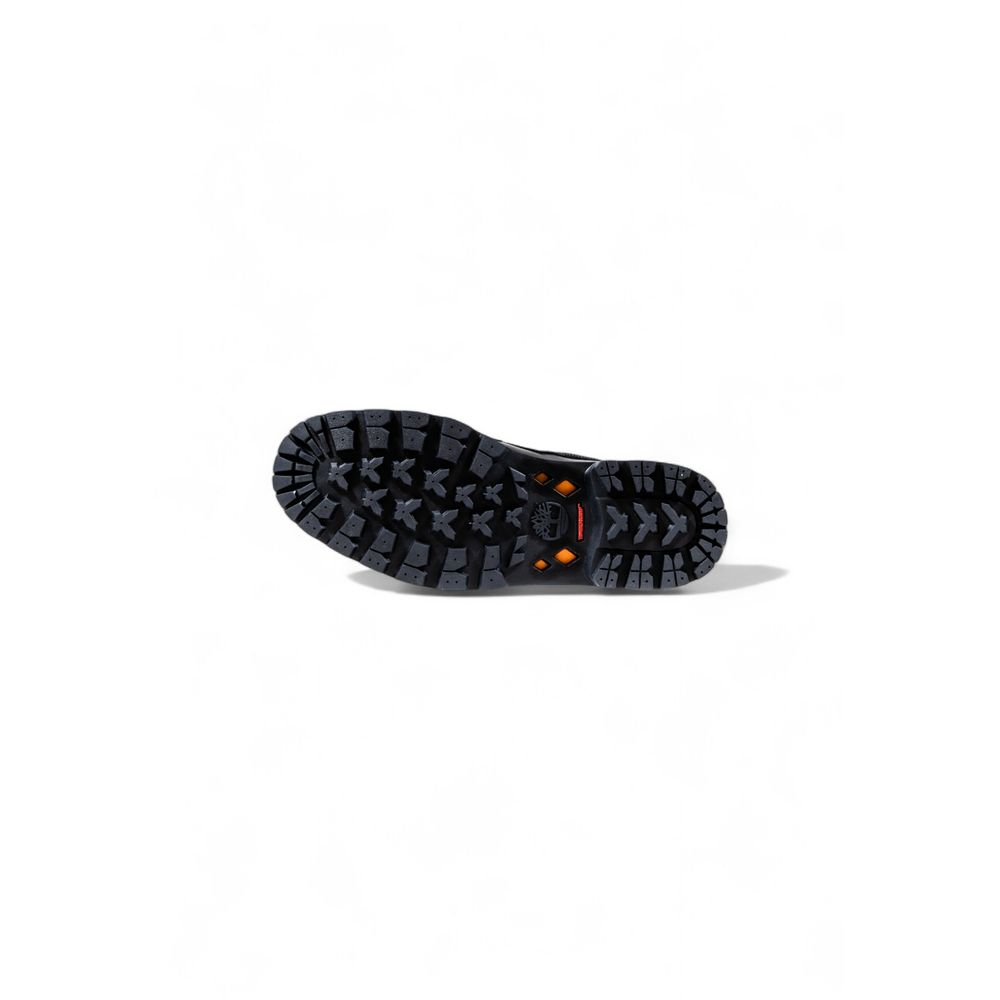 Timberland Black Leather Lace-Up Boots