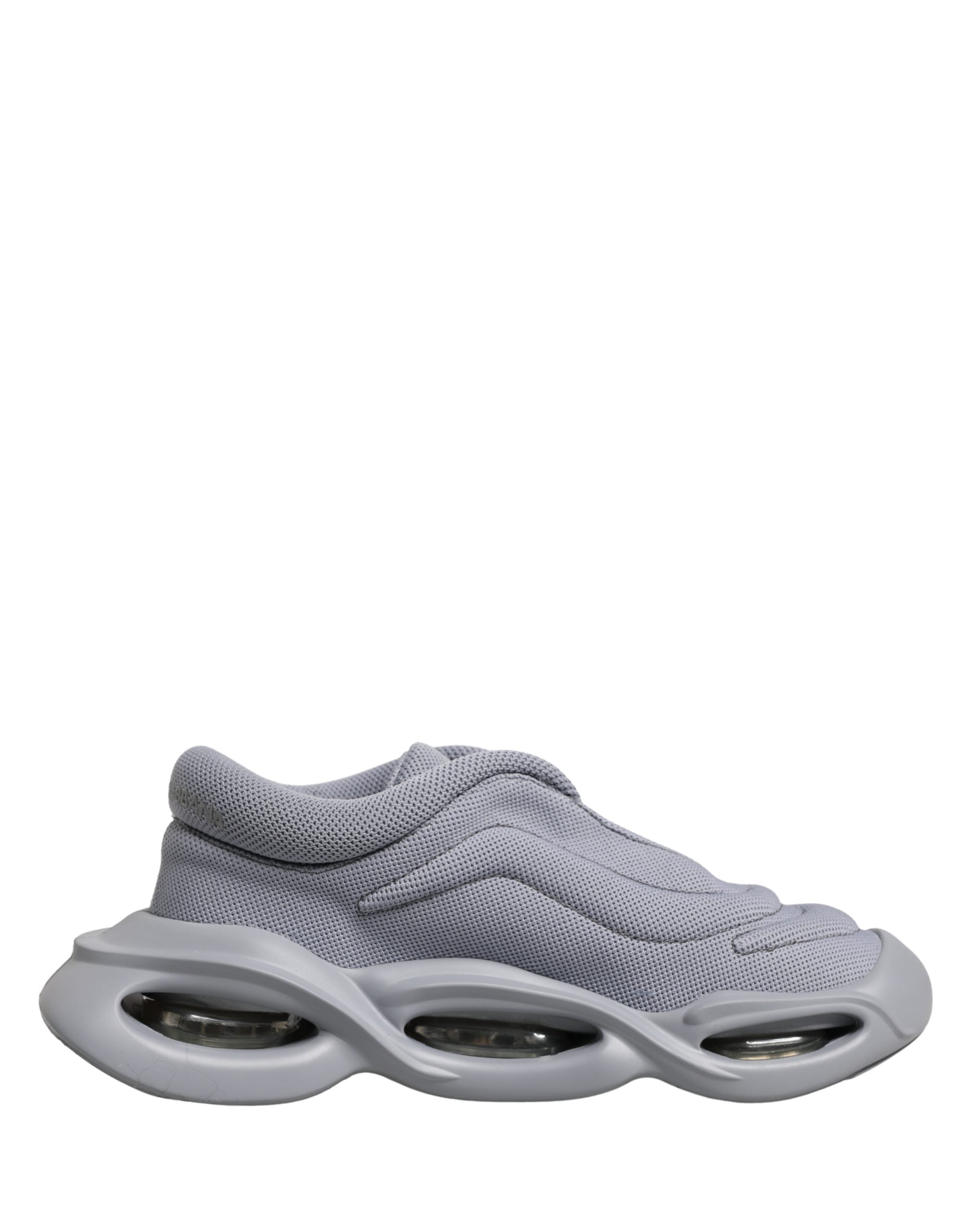 New Dolce & Gabbana Gray Slip On Wave Low Top Sneakers