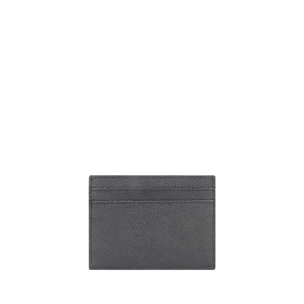 Saint Laurent Gray Leather Wallet
